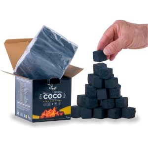 briquetas de carbon de coco